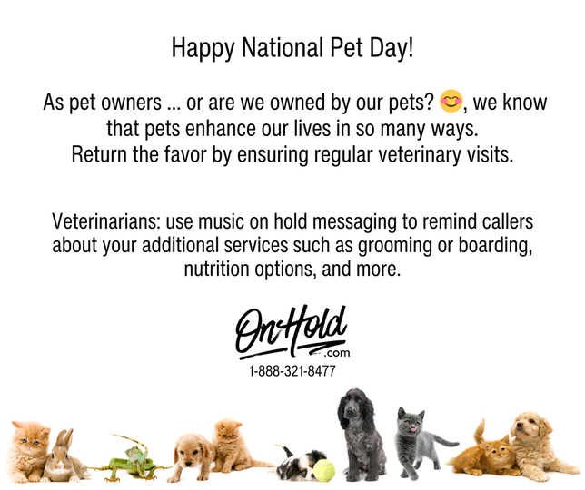 As pet owners ... or are we owned by our pets? □, we know that pets enhance our lives in so many ways. Return the favor by ensuring regular veterinary visits. 