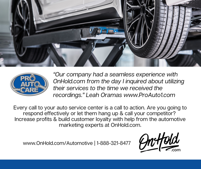 “Our company had a seamless experience with OnHold.com” Pro Auto Care