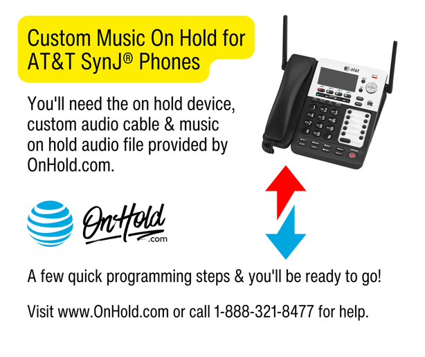 Instructions for AT&T SynJ Music On Hold