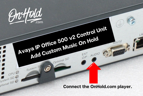 Avaya IP Office 500 Custom Music On Hold Marketing