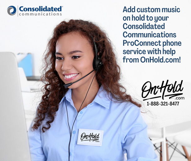 To add custom music on hold to your Consolidated Communications ProConnect phone service: