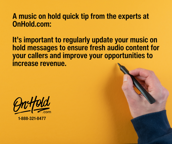 A music on hold quick tip.