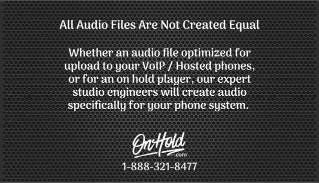 All Audio Files Are Not Created Equal