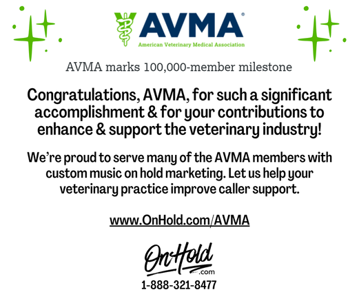 Congratulations, AVMA