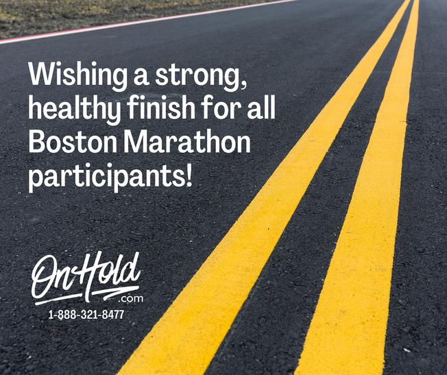 Wishing a strong, healthy finish to all Boston Marathon participants!