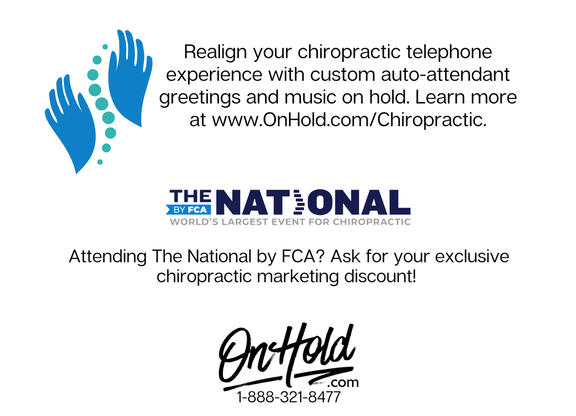 Realign your chiropractic telephone experience with custom auto-attendant greetings and music on hold.