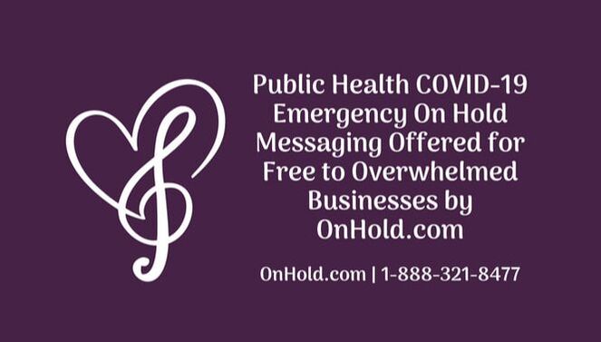 COVID-19 Public Health Emergency On Hold Messaging Offered for Free by OnHold.com