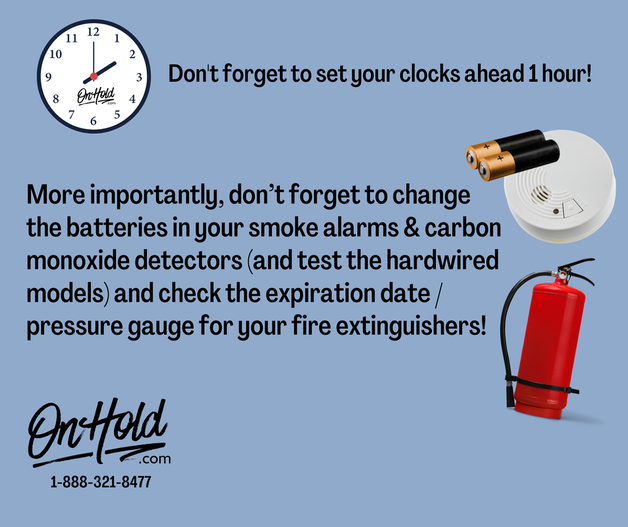 Time Change, Smoke Alarm Test, Fire Extinguisher Check