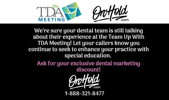  Team Up With TDA Meeting Follow Up and On Hold Discount