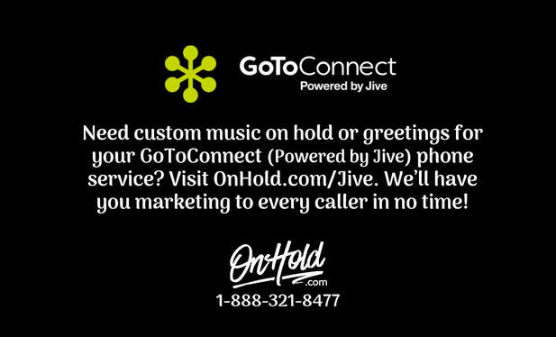 How to Upload Your Custom Music On Hold for GoToConnect, Powered by Jive, VoIP Phone Service Picture