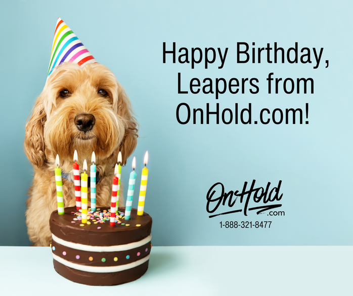 Happy Birthday, Leapers from OnHold.com!