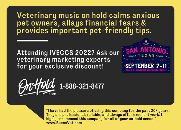  Attending IVECCS 2022 - International Veterinary Emergency & Critical Care Symposium? Ask our veterinary marketing experts for your exclusive discount!
