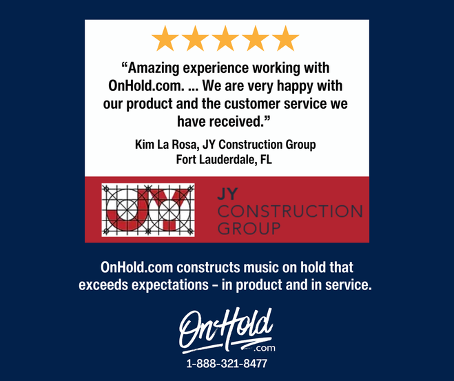 OnHold.com constructs music on hold that exceeds expectations – in product and in service. 
