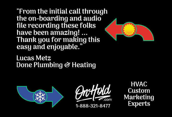Lucas Metz, Done Plumbing and Heating 5-Star HVAC Google Review of OnHold.com 