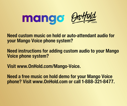 Custom Audio Production for Mango Voice