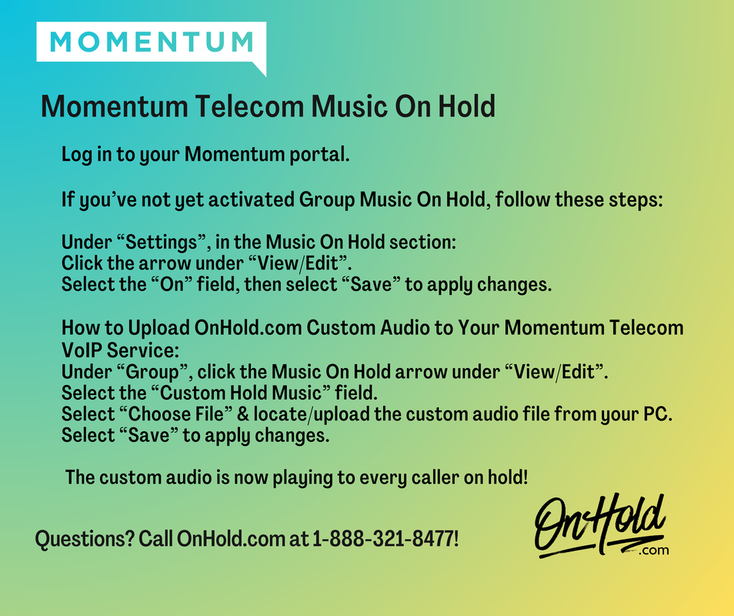 Momentum Telecom Music On Hold