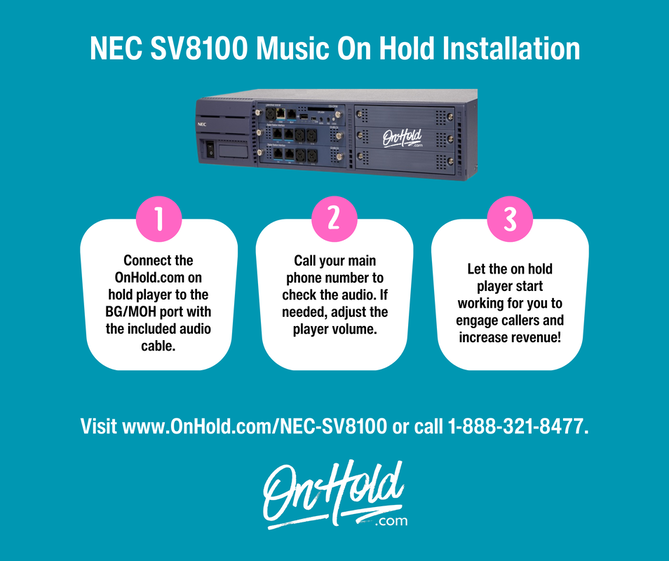 Connecting an On-Hold Player to Your NEC SV8100 for Custom Music On Hold