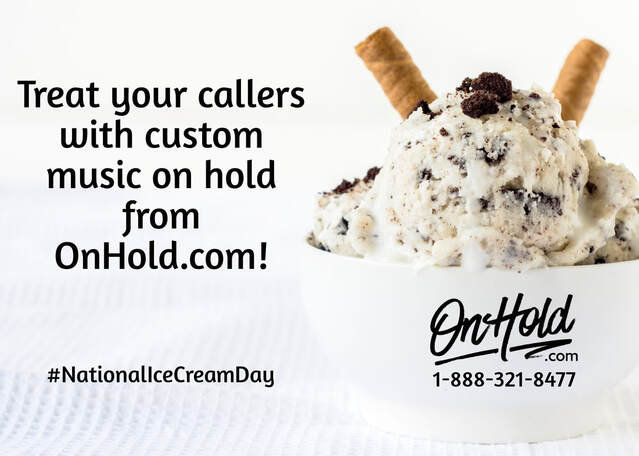 National Ice Cream Day with OnHold.com