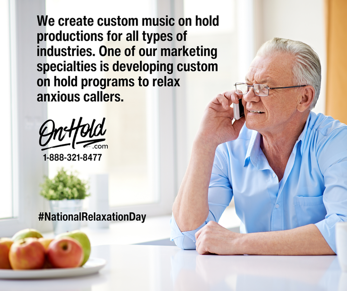 We create custom music on hold productions for all types of industries. One of our marketing specialties is developing custom on hold programs to relax anxious callers.