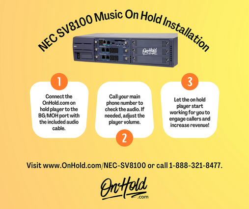 NEC SV8100 Music On Hold Installation