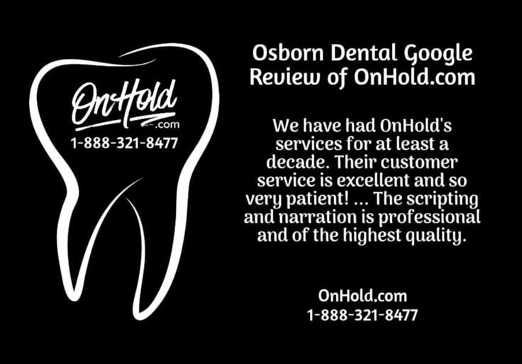 Osborn Dental Google Review of OnHold.com
