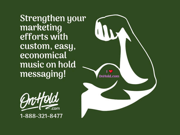 Strengthen your marketing efforts with custom, easy, economical music on hold messaging!