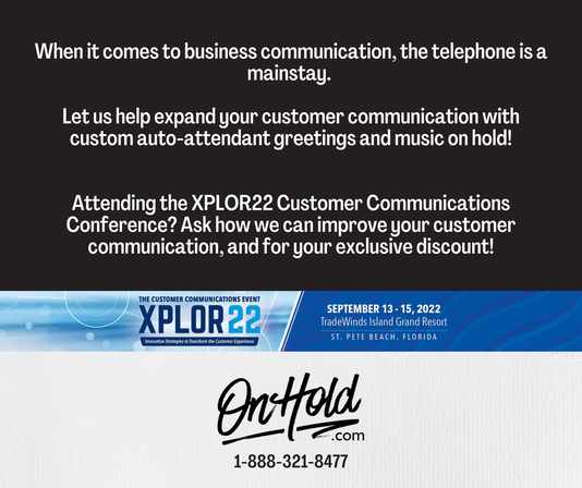 Let us help expand your customer communication with custom auto-attendant greetings and music on hold!